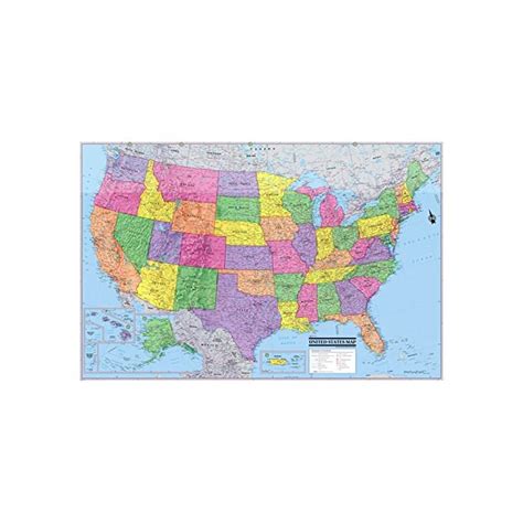 Buy Coolowlmaps United States Wall Map Poster 36x24 Usa Rolled Paper