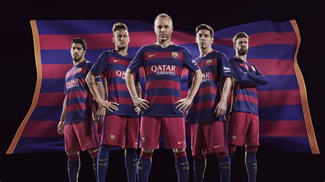 The New Barça Kit For The 201516 Season Fc Barcelona