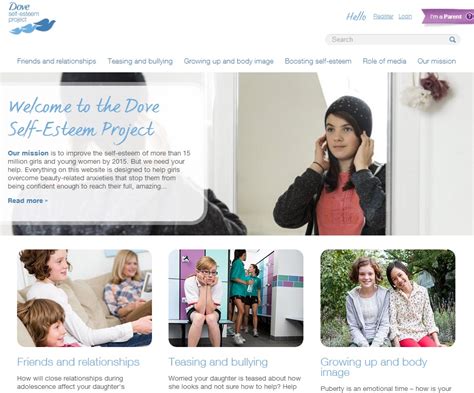 International Day Of The Girl And The Dove Self Esteem Project
