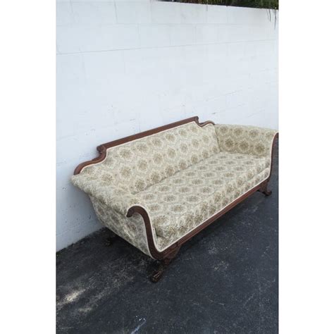 Duncan Phyfe Early 1900s Hand Carved Sofa Couch Chairish