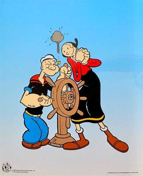 745t Popeye And Olive Oil At The Wheel Animation Seric