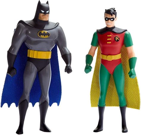 Batman The Animated Series Batman and Robin 5 1/2-Inch Bendable Action