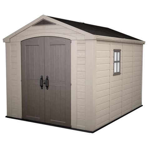 Keter Factor 8 Ft X 11 Ft Plastic Outdoor Storage Shed 211203 The