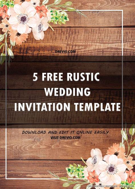 Provide links directly to the online stores so guests can access them easily and purchase their gifts. (FREE PRINTABLE) - Rustic Wedding Invitation Templates ...