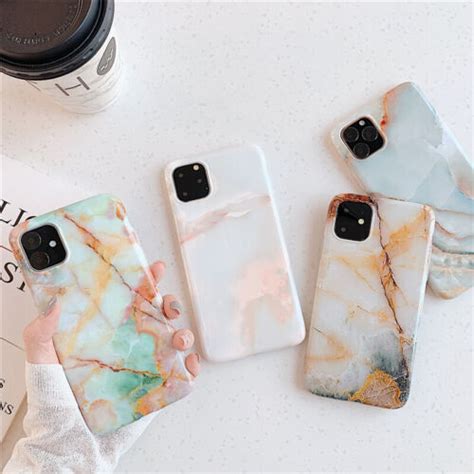 Cool Marble Glossy Phone Case Cover For Apple Iphone 11 Pro Max Xs Xr 6
