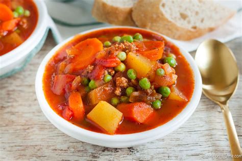 Crock Pot Ground Beef Stew Recipe Beef Stew With Ground Beef