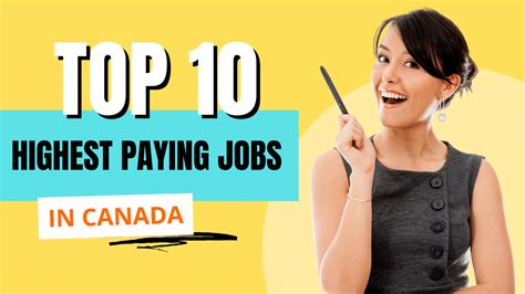 Top 10 Highest Paying Jobs In Canada Canada Government Jobs
