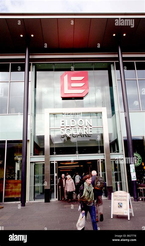 Entrance To Eldon Square Shopping Centre Newcastle Stock Photo Alamy