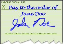 Several factors may affect your ability to sign a check over to someone else. CUThrive - Stage Three: Endorsing a Check