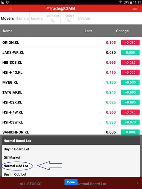 How to Sell or Buy Odd Lot using Cimb iTrade?