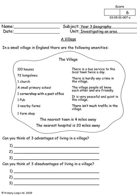 Look at the map in this worksheet and fill in the blanks with directions or places. Year 3 Printable Resources & Free Worksheets for Kids ...
