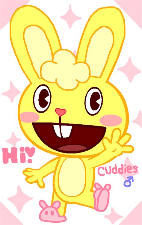Cuddles Bunny Hi By Cuddlesnam On Deviantart Happy Tree Friends Friends Wallpaper Bunny