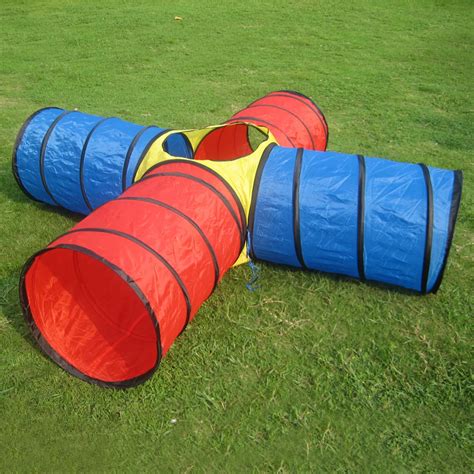 4 Way Pop Up Crawling Tunnel Portable Foldable Toy For Children