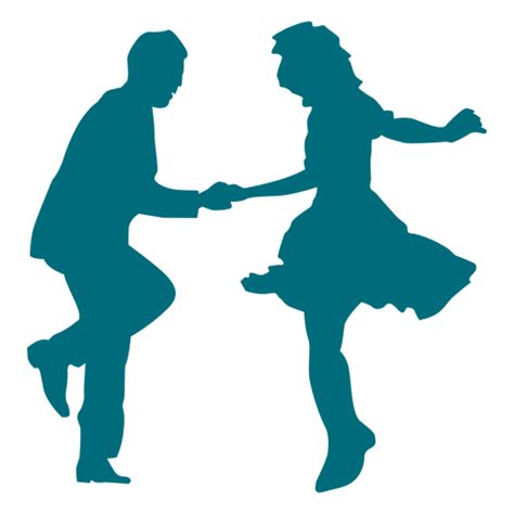 Silueta De Baile De Swing Descargar Png Svg Transparente