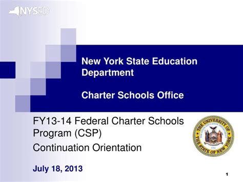 Ppt New York State Education Department Charter Schools Office