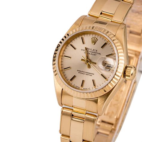 Buy Used Rolex Lady Datejust 69138 Bobs Watches Sku 128968