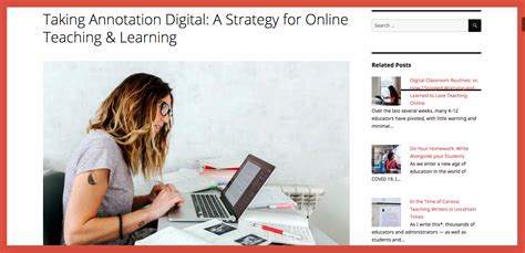Taking Annotation Digital A Strategy For Online Teaching And Learning