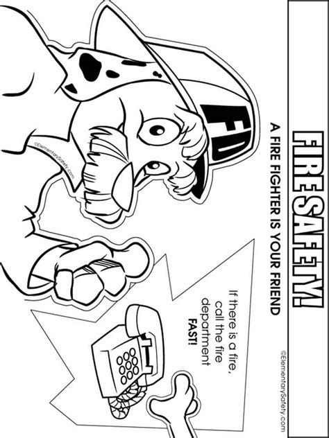 Fire Safety Coloring Pages Free Printable Fire Safety Coloring Pages