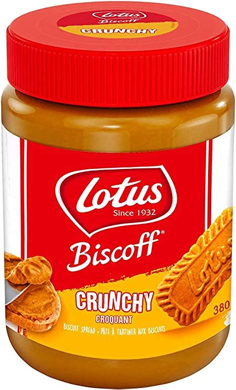 Lotus Biscoff Crunchy Biscuit Spread 380 Grams Amazonca Grocery