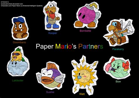 Paper Marios Partners By Koreelustromboli On Deviantart