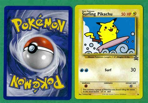 Maybe you would like to learn more about one of these? 4 - Pokemon Cards - Surfing Pikachu - 1998
