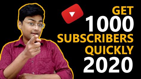 How To Get 1000 Subscribers On Youtube 2020 Youtube
