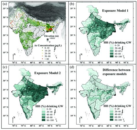 District Wise Map Of Spatial Distribution Of India Groundwater Arsenic