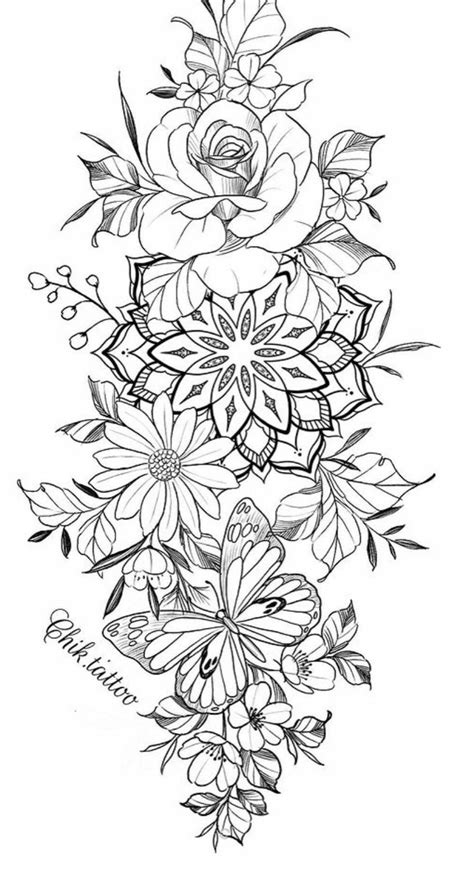 Mandala Thigh Tattoo Floral Mandala Tattoo Floral Thigh Tattoos Floral Tattoo Design Mandala