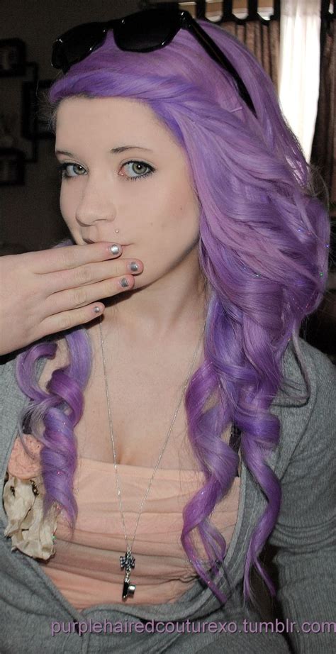 Purple Lavender Hair With Hair Tinsel Lilac Hair Lavender Hair Hair Color Crazy