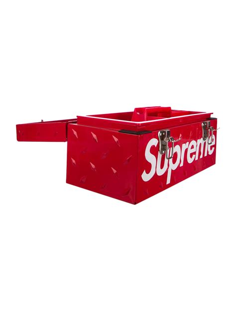 Supreme 2018 Diamond Plate Tool Box Red Wspme61877 The Realreal