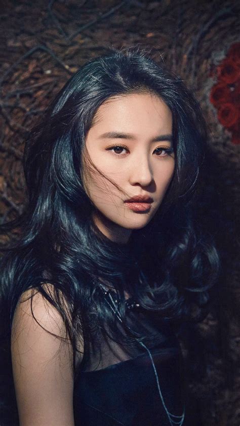 Girl Liu Yifei China Film Actress Model Singer Dark Iphone Wallpapers