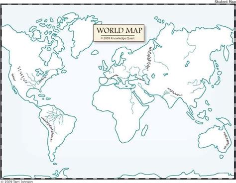 Unlabeled World Map Map Unlabeled World Map Map Skills
