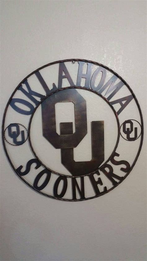 Oklahoma Sooners Wall Decor By Rusticcottagestudio On Etsy