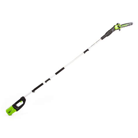 Greenworks Pro 80 Volt 10 In Cordless Electric Pole Saw 2 Ah Battery