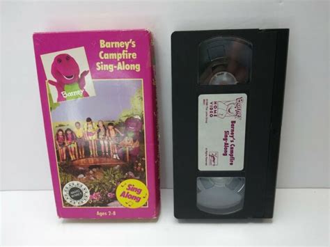 Barney Barneys Campfire Sing Along Vhs 1990 Classic Favorite In A