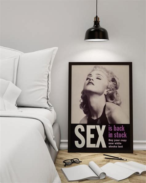 Madonna Sex Original Vintage Promotional Poster British 1992 At 1stdibs