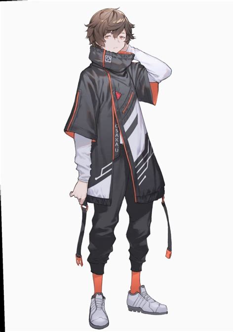 6 Anime Outfits Male Badass Animeoutfits In 2020 Charakterdesign Cyberpunk Charakter Anime