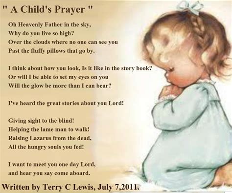 Poem For Children Prayers And Graces Jp