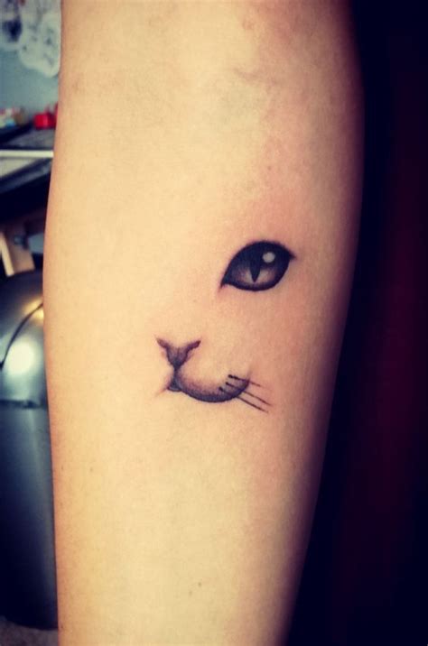 Half Cat Face My New Awesome Tattoo Newsin Cat Face Tattoos
