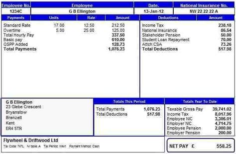Payslip template excel wage slip pay 8 free salary. Top 5 Free Payslip Templates - Word Templates, Excel Templates