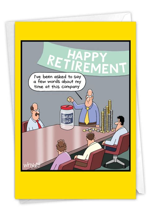 Swear Jar Funny Retirement Card