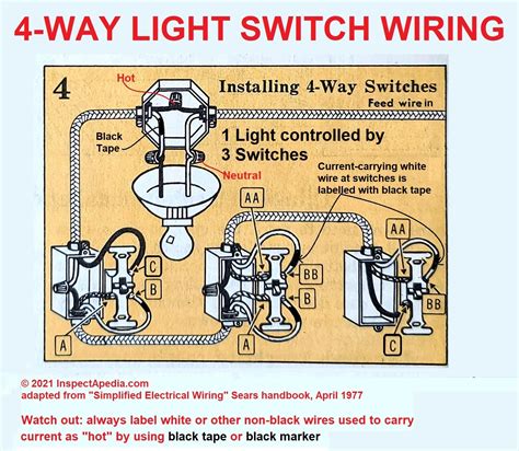 Wiring A 4 Way Switch With Multiple Lights