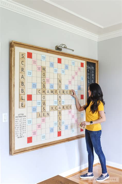 How To Make A Diy Giant Wall Scrabble Game Board