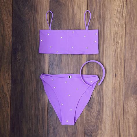 Lilac Itty Bitty Star Bikini Set Various Styles Wear To Be Seen