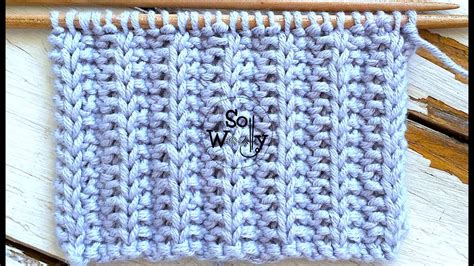 New Two Row Repeat Stitch Pattern Perfect For Knitting Scarves No Purling Required So