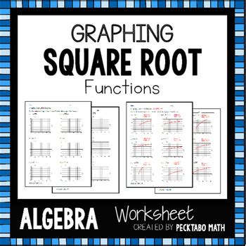 Free trial available at kutasoftware.com. Graphing Square Root Functions ALGEBRA Worksheet by ...