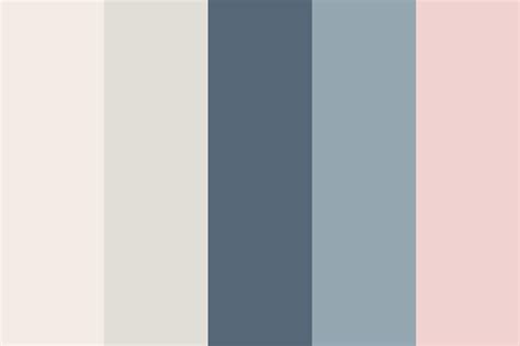 Soft Neutral Pinks And Blues Color Palette