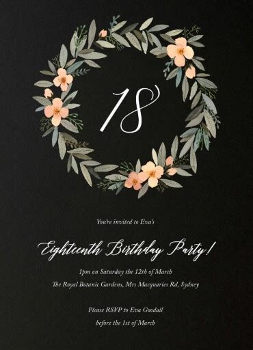 18th Birthday Invitations Customize And Print Online Paperlust
