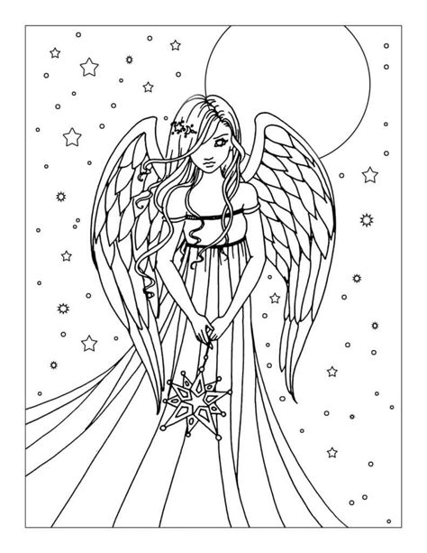 Angel Coloring Pages Free Printable By Viralkensbs