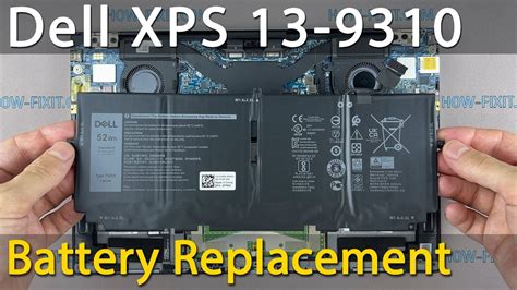 Dell Xps 13 9310 Battery Replacement Youtube